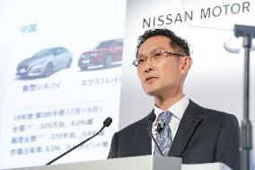 Nissan Motor reports financial results for the first half of fiscal 2019